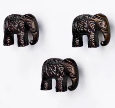 Decorative Antique Elephant Wall Hooks Vs Drawer Knobs Pack of 3